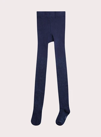 Παιδικό Καλσόν για Κορίτσια Navy Ribbed
