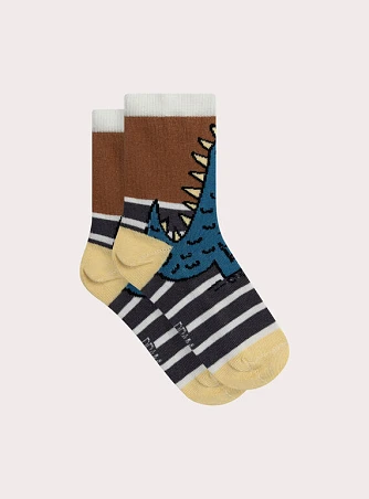 Παιδικές Κάλτσες για Αγόρια Brown Dinosaur