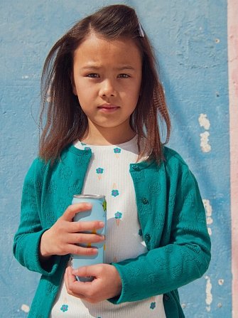 Παιδική Ζακέτα για Κορίτσια Emerald Flowers