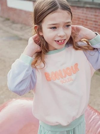 Παιδικό Φούτερ για Κορίτσια Bonjour Soleil