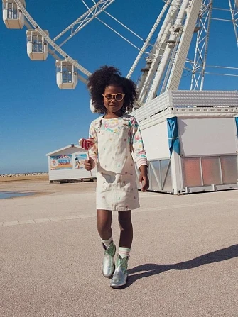 Παιδικό Φόρεμα για Κορίτσια White Dungaree