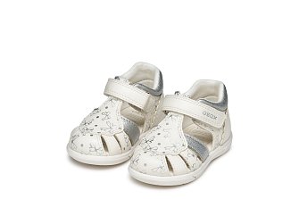 Βρεφικά Παπούτσια Geox Sandal Zapito Full για Κορίτσια Silver Bows (Μεγέθη 19-26)