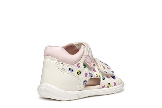 Βρεφικά Παπούτσια Geox Sandal Zapito για Κορίτσια White Ladybugs (Μεγέθη 20-26)