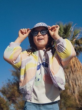 Παιδική Ζακέτα για Κορίτσια Fluffy Pastel - 2 σε 1