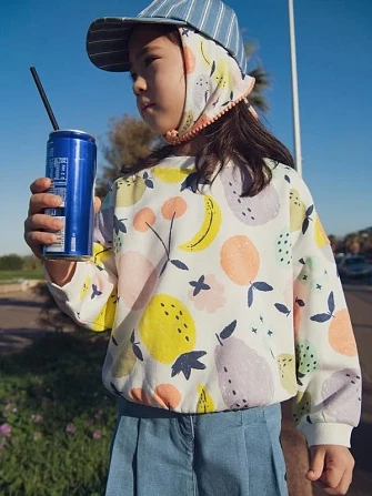 Παιδικό Φούτερ για Κορίτσια Colourful Plate