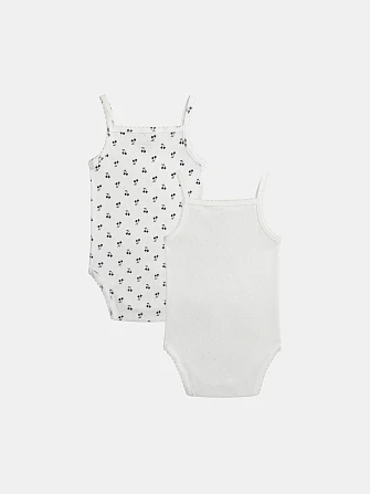 Σετ Βρεφικά Φορμάκια για Κορίτσια Black Cherries 2 τμχ