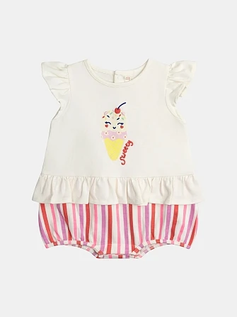 Βρεφική Ολόσωμη Πιτζάμα για Κορίτσια Sweety Ice Cream