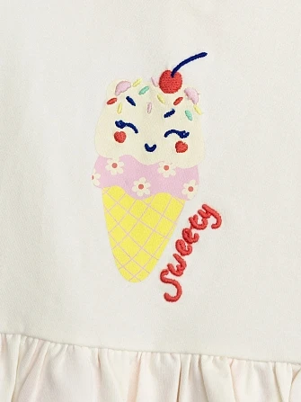 Βρεφική Ολόσωμη Πιτζάμα για Κορίτσια Sweety Ice Cream