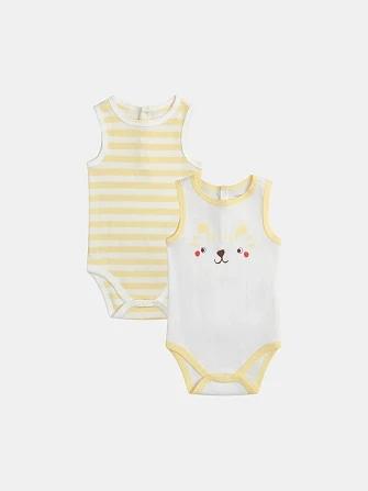 Σετ Βρεφικά Φορμάκια Yellow Tiger 2 τμχ