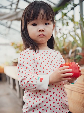 Βρεφική Μπλούζα για Κορίτσια Love Patterns - 2 σε 1