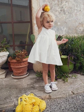 Βρεφικό Φόρεμα για Κορίτσια White Sunflowers