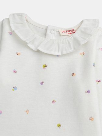 Βρεφική Μπλούζα για Κορίτσια Romantic White