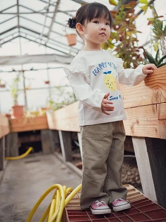 Βρεφικό Παντελόνι για Κορίτσια Soft Chaki