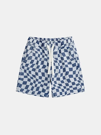 Παιδικό Σορτς για Αγόρια Denim Checkerboard