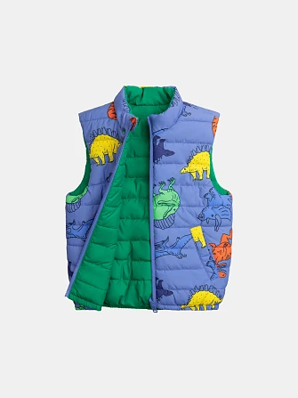 Παιδικό Αμάνικο Μπουφάν για Αγόρια Green Dinos - 2 σε 1