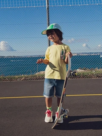 Κίτρινο μπλουζάκι με δεινόσαυρους για αγόρια