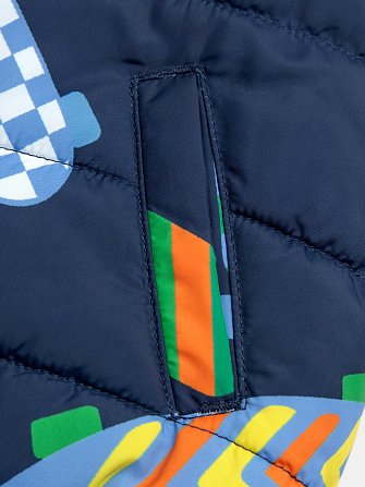 Βρεφικό Αμάνικο Μπουφάν για Αγόρια Blue Skateboard - 2 σε 1