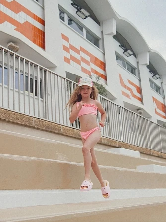 Παιδικό Μαγιό για Κορίτσια Pink Petals