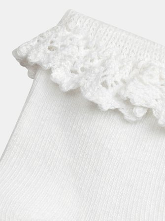 Βρεφικές Κάλτσες για Κορίτσια White Crochet