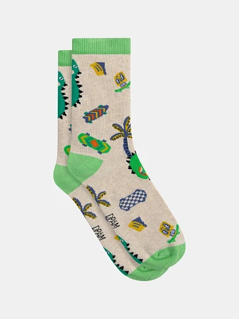 Παιδικές Κάλτσες για Αγόρια Beige Pattern