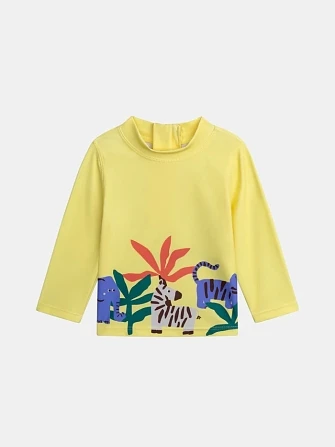 Βρεφική Αντηλιακή Μπλούζα για Αγόρια Yellow Jungle