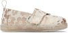 Βρεφικά Παπούτσια Toms για Κορίτσια Gold Flowers