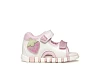 Βρεφικά Παπούτσια Geox Sandal Iupidoo για Κορίτσια White/Pink (Μεγέθη 20-26)