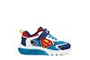 Παιδικά Παπούτσια Geox Ciberdron για Αγόρια Superman Light Blue/Red (Μεγέθη 25-33)