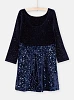 Παιδικό Μακρυμάνιικο Φόρεμα για Κορίτσια Midnight Blue Sequin