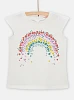 Παιδική Μπλούζα για Κορίτσια Flower Rainbow