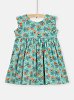 Βρεφικό Φόρεμα για Κορίτσια Green Flowers