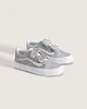 Παιδικό Παπούτσι για Κορίτσι Vans Old Skool V GLITTER Silver/Pale Petal (Μεγέθη 27,5-33)
