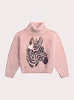 Παιδικό Πουλόβερ για Κορίτσια Pink Zebra