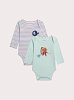 Σετ Βρεφικά Φορμάκια για Αγόρια Baby Animals 2 τμχ